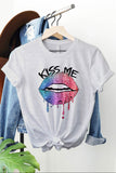 Kiss Me Lips, Valentines Day Graphic Tee0- 5 Colors