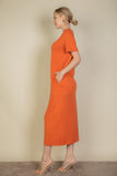 SIDE POCKET TEE SHIRT DRESS-12 Colors