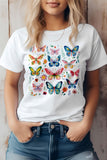 Retro Vintage Butterflies Graphic T-Shirt- 5 Colors