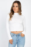 Mock Neck Solid Long Sleeve Top-9 Colors