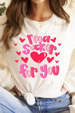Valentine's Day "Sucker For You" Graphic Tee