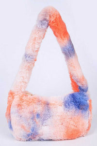 Woodstock Tie Dyed Soft Plush Shoulder Bag- 3 Colors