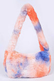 Woodstock Tie Dyed Soft Plush Shoulder Bag- 3 Colors