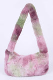 Woodstock Tie Dyed Soft Plush Shoulder Bag- 3 Colors