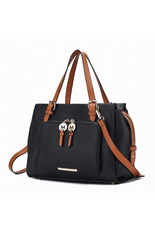 MKF Elise Color-block Satchel Bag by Mia K-14 Colors