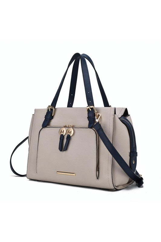 MKF Elise Color-block Satchel Bag by Mia K-14 Colors