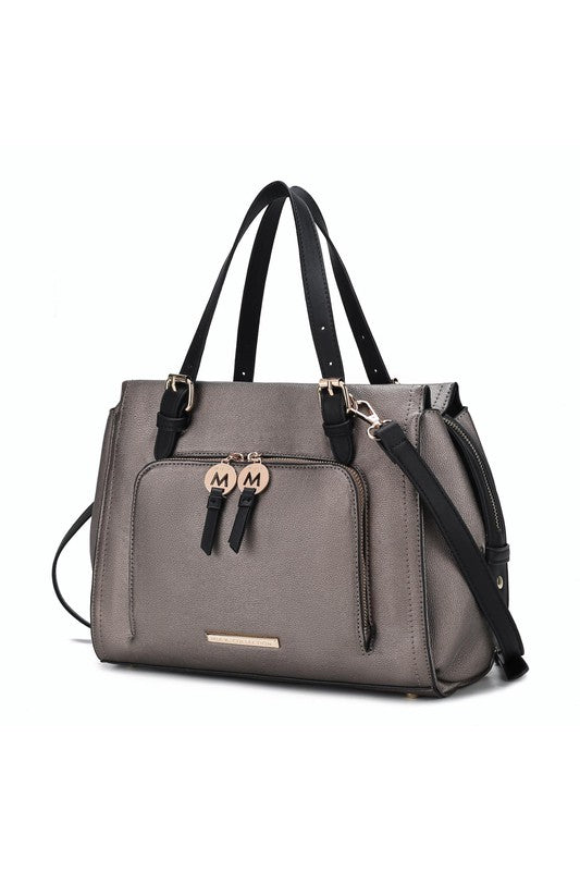MKF Elise Color-block Satchel Bag by Mia K-14 Colors