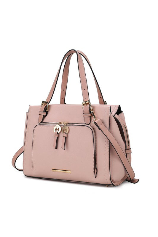 MKF Elise Color-block Satchel Bag by Mia K-14 Colors