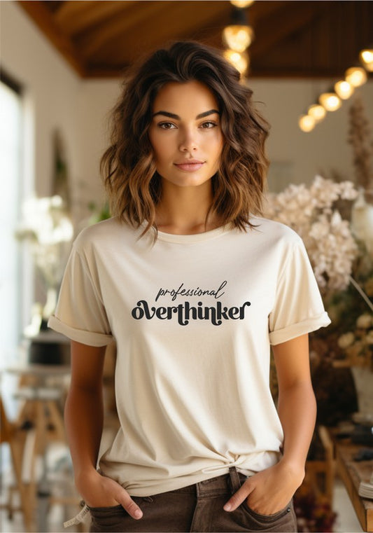 Professional Overthinker Graphic Tee-6 Colors