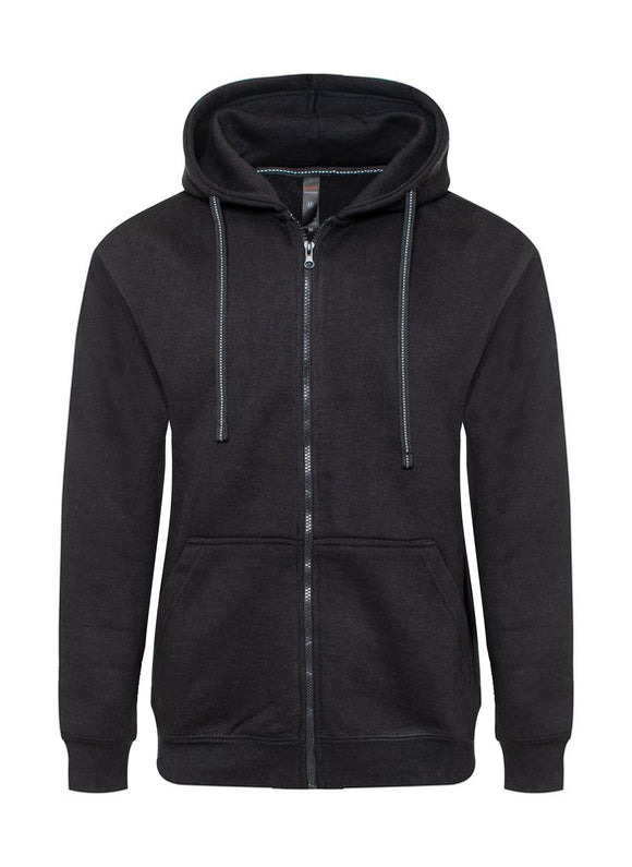 Men's Plus Size Heavyweight Fleece Zipper Hoodie- 3 Colors