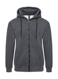 Men's Plus Size Heavyweight Fleece Zipper Hoodie- 3 Colors