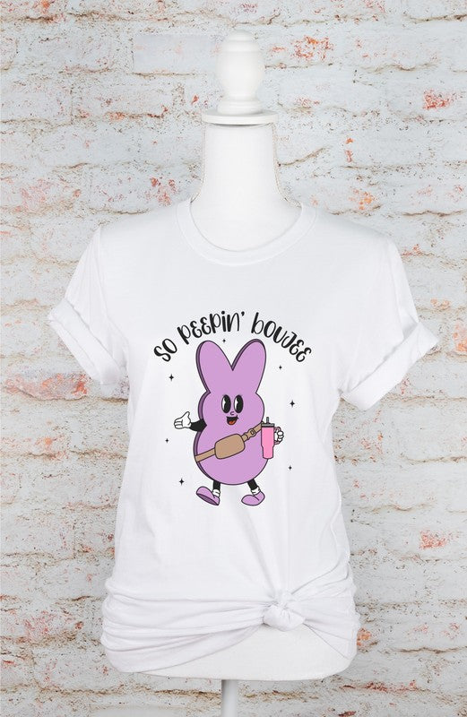 Plus Size Purple Peep, So Peepin' Boujee  Graphic Tee-6 Colors