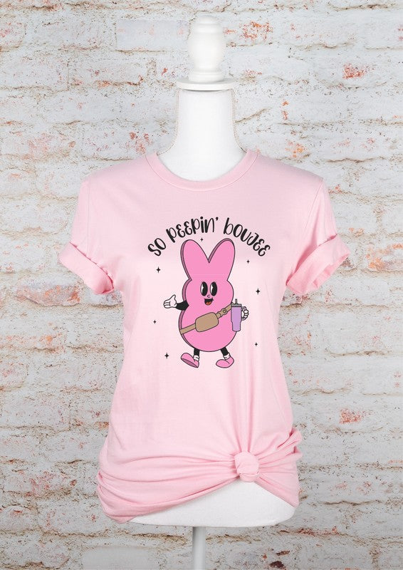 Pink Peep, So Peepin' Boujee  Graphic Tee-6 Colors