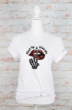 Plus Size "Shut Up and Kiss Me" Graphic Tee-7 Colors