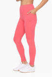 Tapered Band Essential Solid High Waist Leggings- 4 Colors