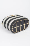 Pearl Handle Rhinestone Statement Bucket Clutch- 2 Colors