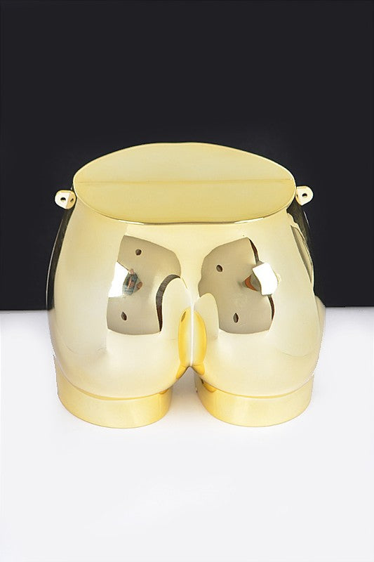 Iconic Butt Shape Novelty Clutch Swing Bag- 2 Colors