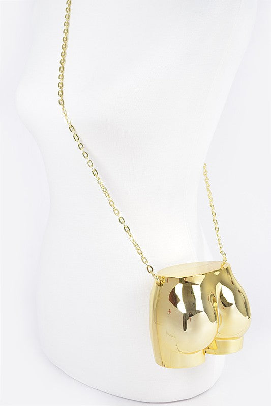 Iconic Butt Shape Novelty Clutch Swing Bag- 2 Colors