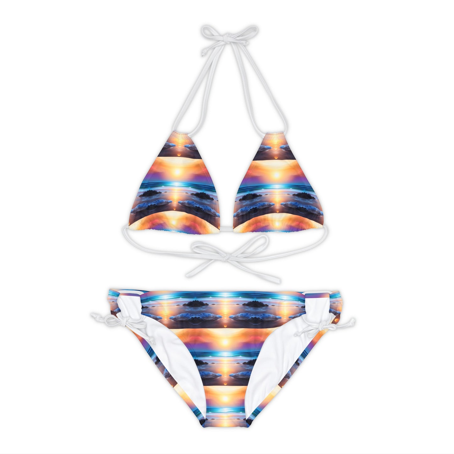 The Beach At Sunset Bikini Set