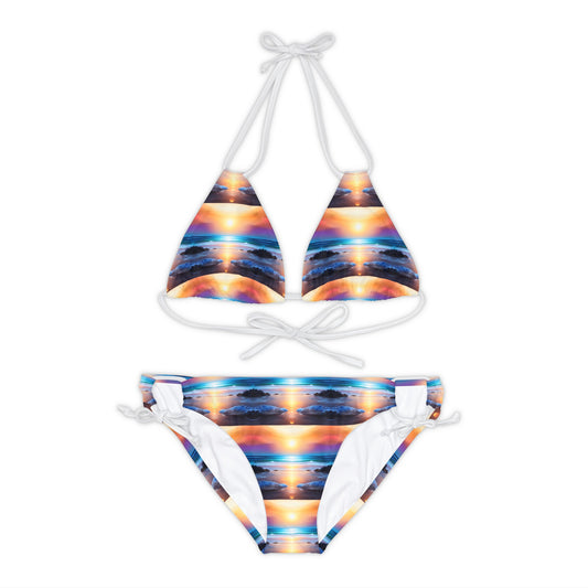 The Beach At Sunset Bikini Set