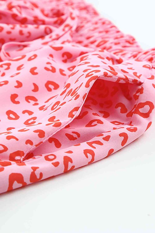 ClaudiaG Apparel Lipz Tiered Pink Maxi Skirt