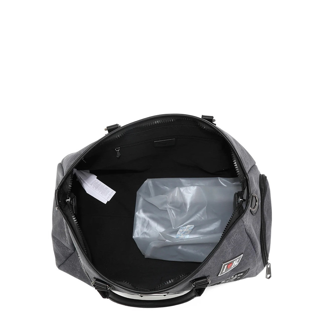 Nicole Lee USA Denim Patch Duffel Bag