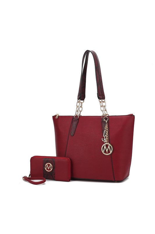 MKF Collection Ximena Tote Bag with Wallet by Mia-10 Colors