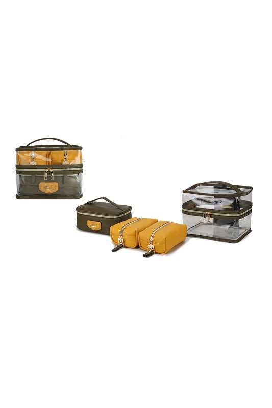 MKF Collection Emma Cosmetic Clear Case set by Mia-17 Colors