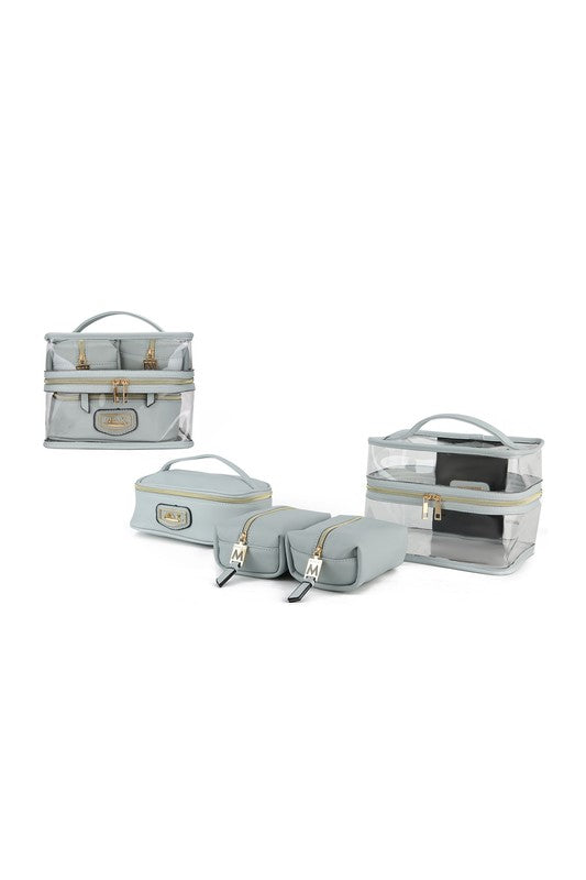 MKF Collection Emma Cosmetic Clear Case set by Mia-17 Colors