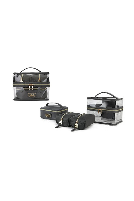 MKF Collection Emma Cosmetic Clear Case set by Mia-17 Colors