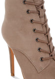 Agmati Lace Up Stiletto Boots- 2 Colors