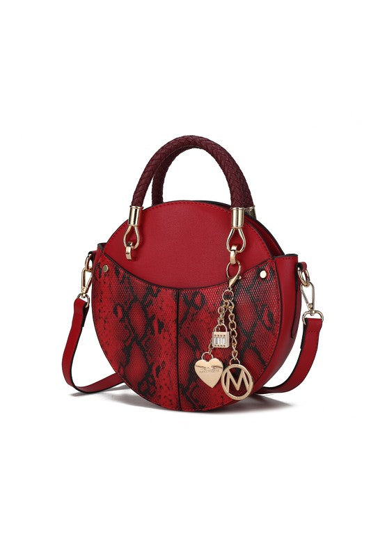 MKF Collection Faux Snakeskin Crossbody Bag Mia K-11Colors