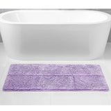 Violet Chenille Bath Mat Soft Bathroom Rug