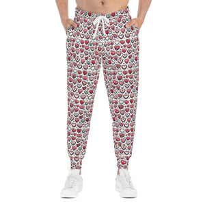 Valentine's Hearts Athletic Joggers