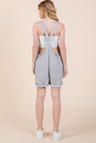 French Terry Short Overalls with Pockets-2 Colors
