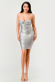 Gilded Glamour Strapless Dress-2 Colors