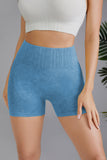 High Waist Seamless Mineral Washed Body Contouring Shorts (Special Sale)