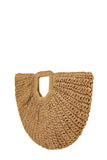 Round Shape Straw Tote Bag-2 Colors