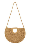 Round Shape Straw Tote Bag-2 Colors