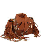 Motorcycle Jacket Fringe Crossbody Bag Satchel