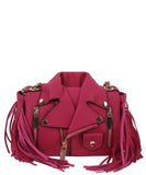 Motorcycle Jacket Fringe Crossbody Bag Satchel