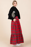 "Holiday Special" Jodifl Plaid Maxi Skirt