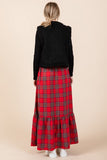 "Holiday Special" Jodifl Plaid Maxi Skirt