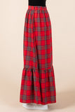 "Holiday Special" Jodifl Plaid Maxi Skirt