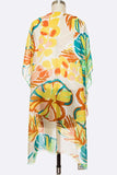 Tropical Floral Print Light Weight Kimono Cardigan- 2 Colors