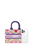 AMOUR Flower Oblique Book Small Tote Bag-5 Colors