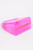 Acrylic Transparent Top Handle Molded Clutch Bag- 2 Colors