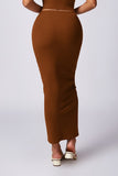 High Waist Hip Hugging Maxi Skirt- 5 Colors