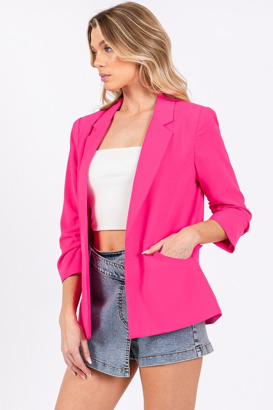 Classy Open-Front Casual Blazer- 3 Colors