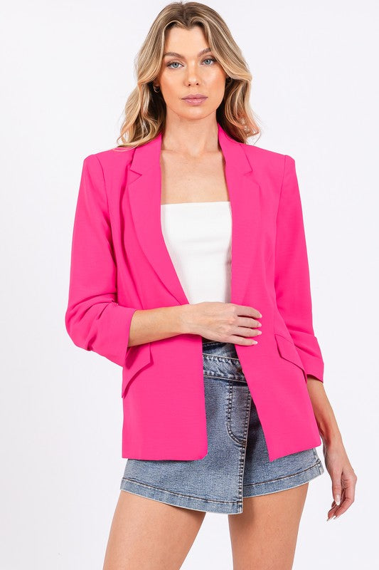 Classy Open-Front Casual Blazer- 3 Colors